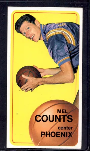 1970-71 Topps #103 Mel Counts Phoenix Suns Basketball Cards