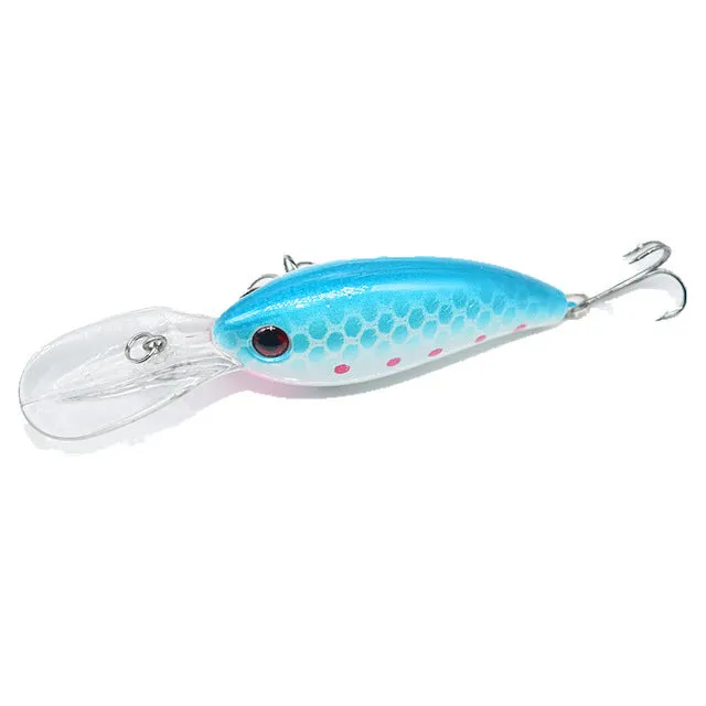 1Pcs 14g 10.5cm Crank Wobblers Fishing Lures Hard Fishing bait 7 Colors tackle Pesca Bass Spinner YR-198