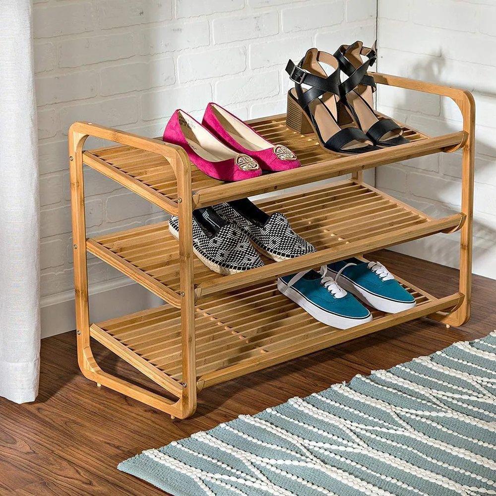 3 Tier Bamboo Shoe Rack