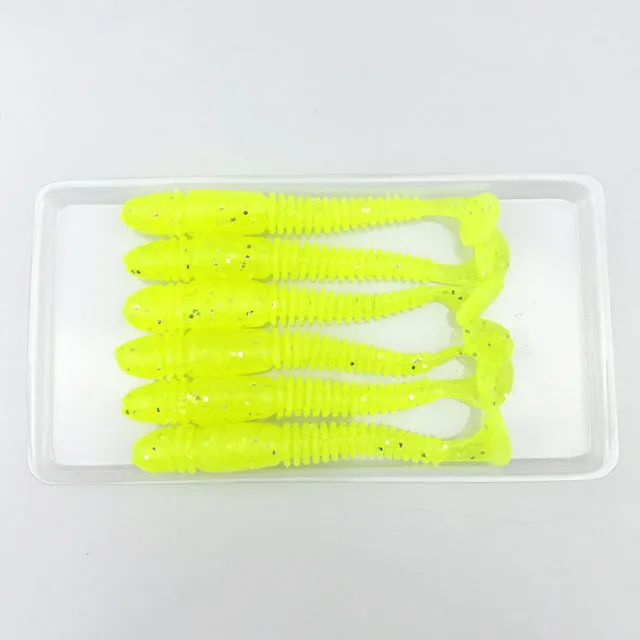 5Pcs/lot Soft baits 7.5cm 3.2g Silicone bait iscas artificiais para pesca soft lure Fishing Lure Fishing Tackle WQ144