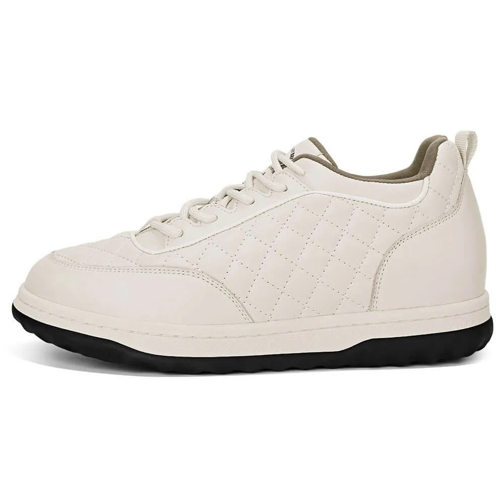 6 CM/2.36 Inches CMR CHAMARIPA  Elevate Your Sports Style with 6cm/2.36 Inch Beige Casual Sneakers