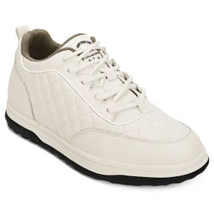 6 CM/2.36 Inches CMR CHAMARIPA  Elevate Your Sports Style with 6cm/2.36 Inch Beige Casual Sneakers