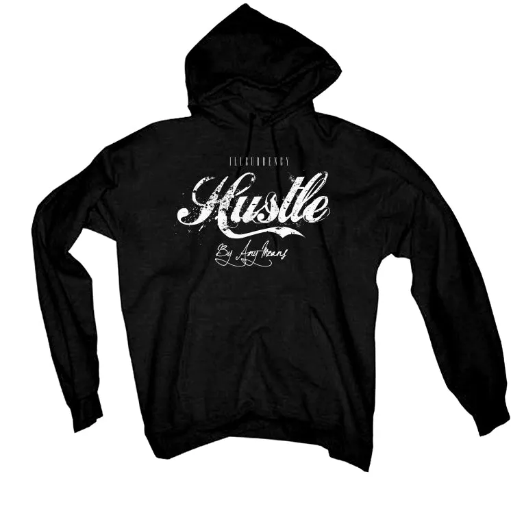 Air Jordan 1 High 85 Black White - Black T-Shirt (Hustle By Any Means)