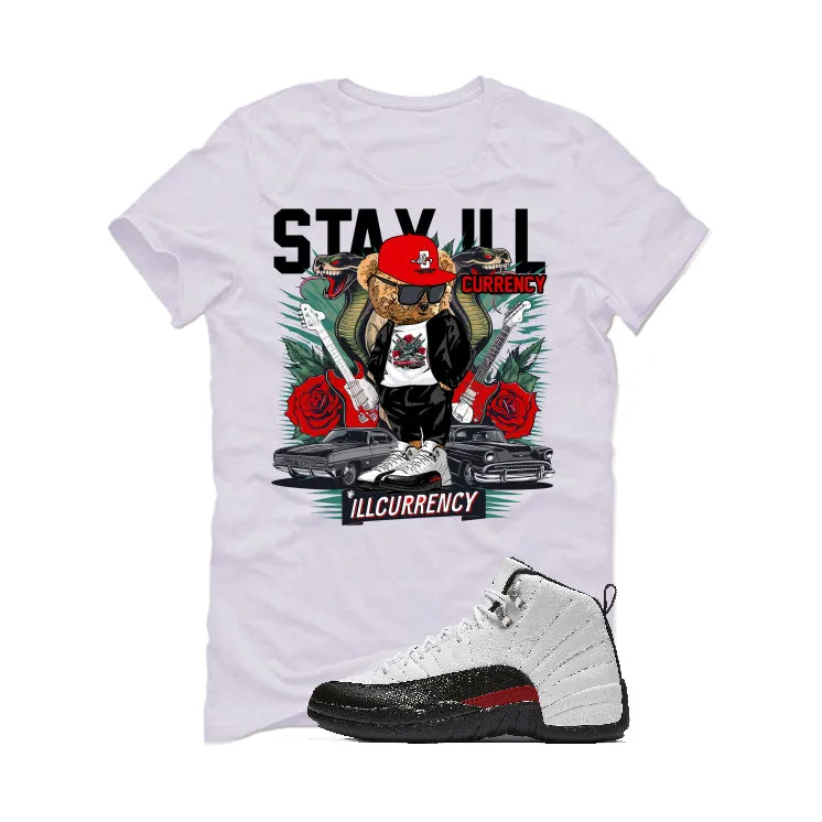 Air Jordan 12 “Red Taxi” White T-Shirt (Stay ill Bear) | illCurrency