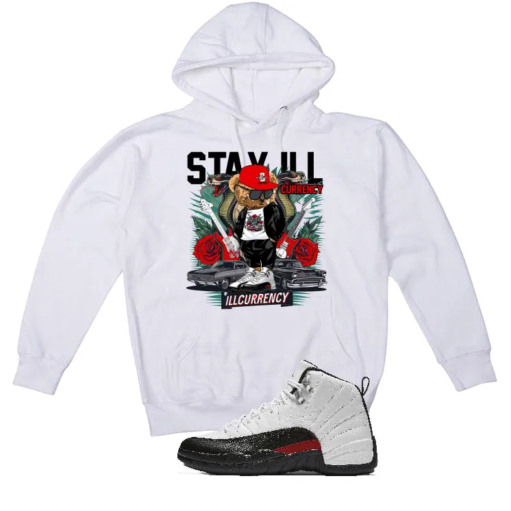 Air Jordan 12 “Red Taxi” White T-Shirt (Stay ill Bear) | illCurrency