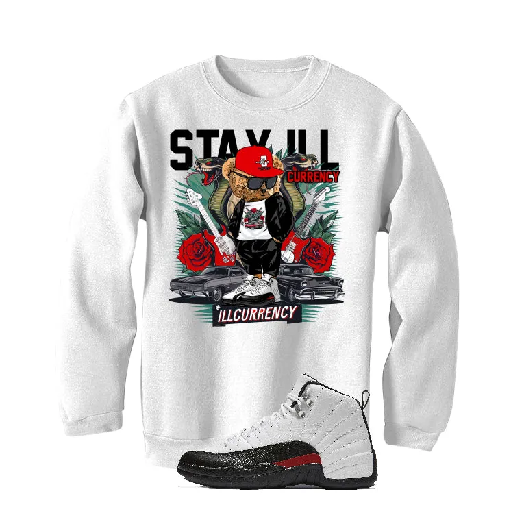 Air Jordan 12 “Red Taxi” White T-Shirt (Stay ill Bear) | illCurrency