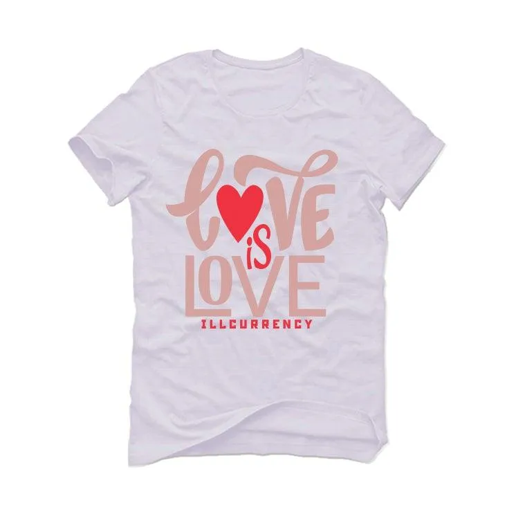 Air Jordan 3 “Rust Pink” 2021 White T-Shirt (love is love)