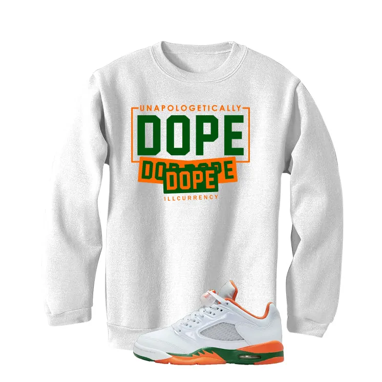 Air Jordan 5 GS Miami Hurricanes White T-Shirt (DOPE)| illcurrency