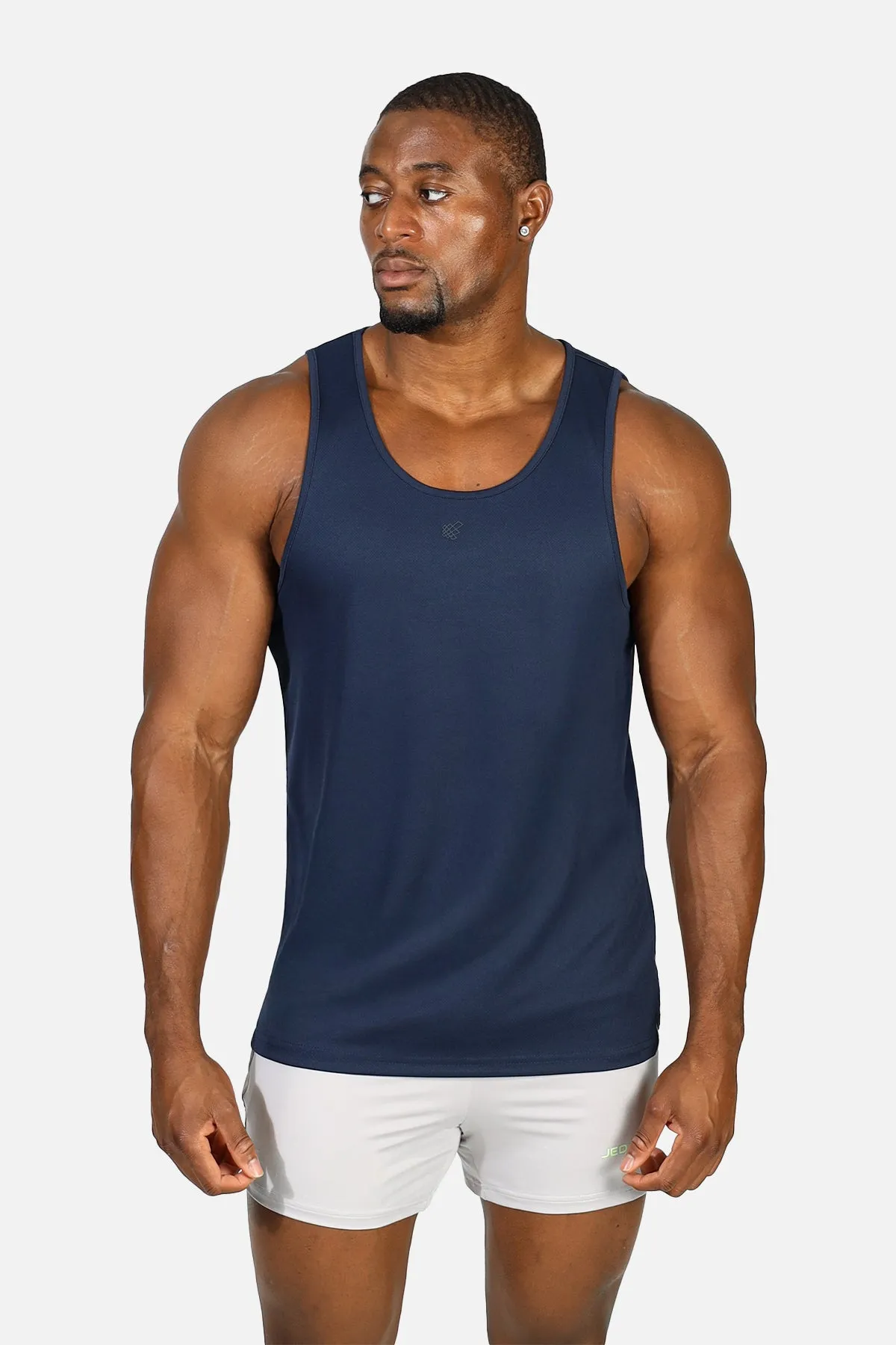 Alpha Microfiber Fast-Dry Gym Tank Top - Space Blue