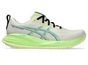 ASICS MEN'S GEL CUMULUS 27 BIRCH/LIME RUNNING SHOES