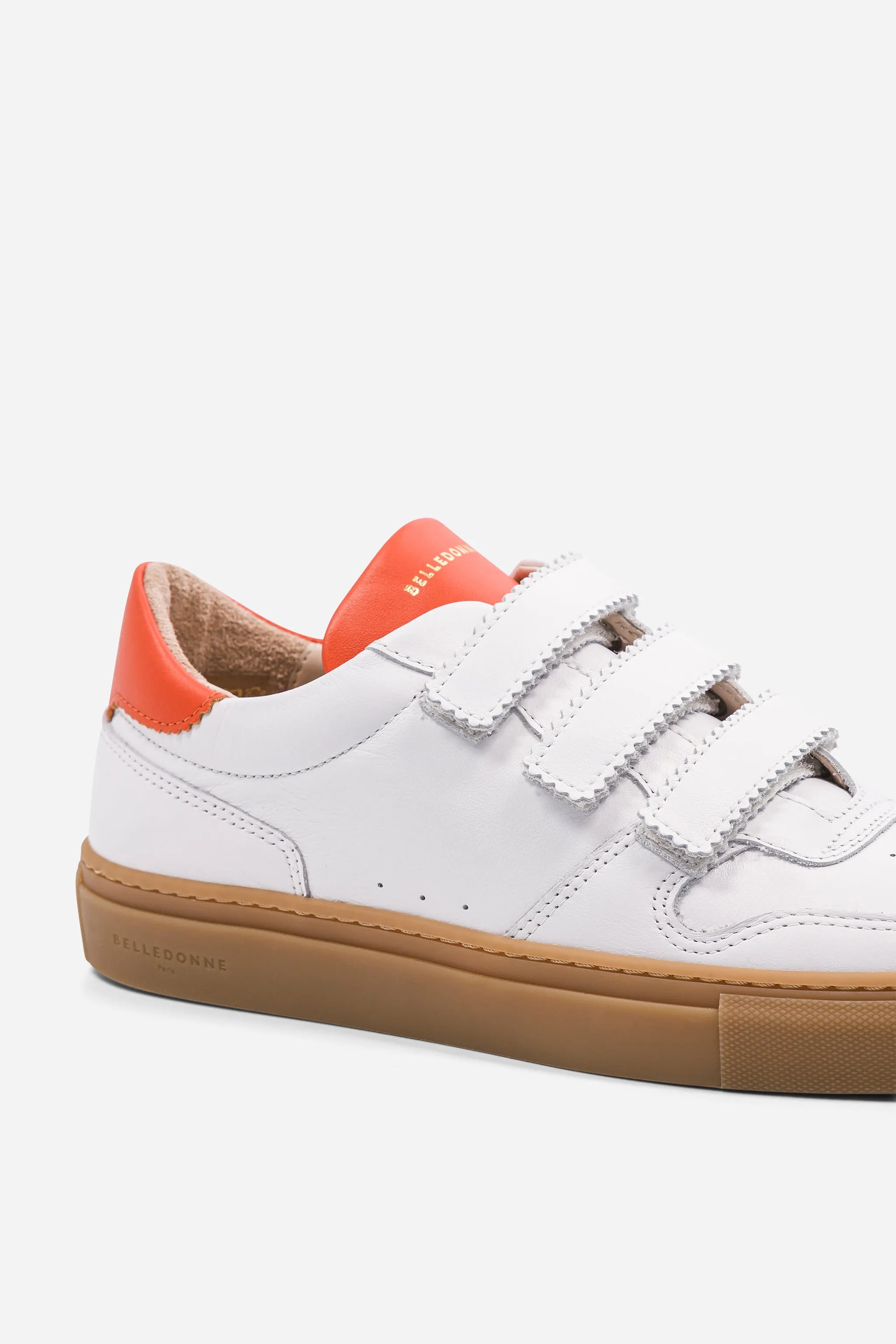 B0 Velcro - White / Orange