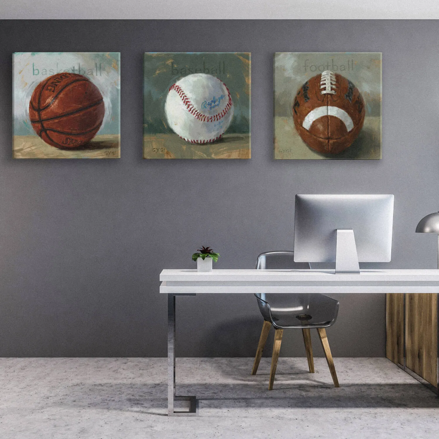 Basketball Giclee Wall Art