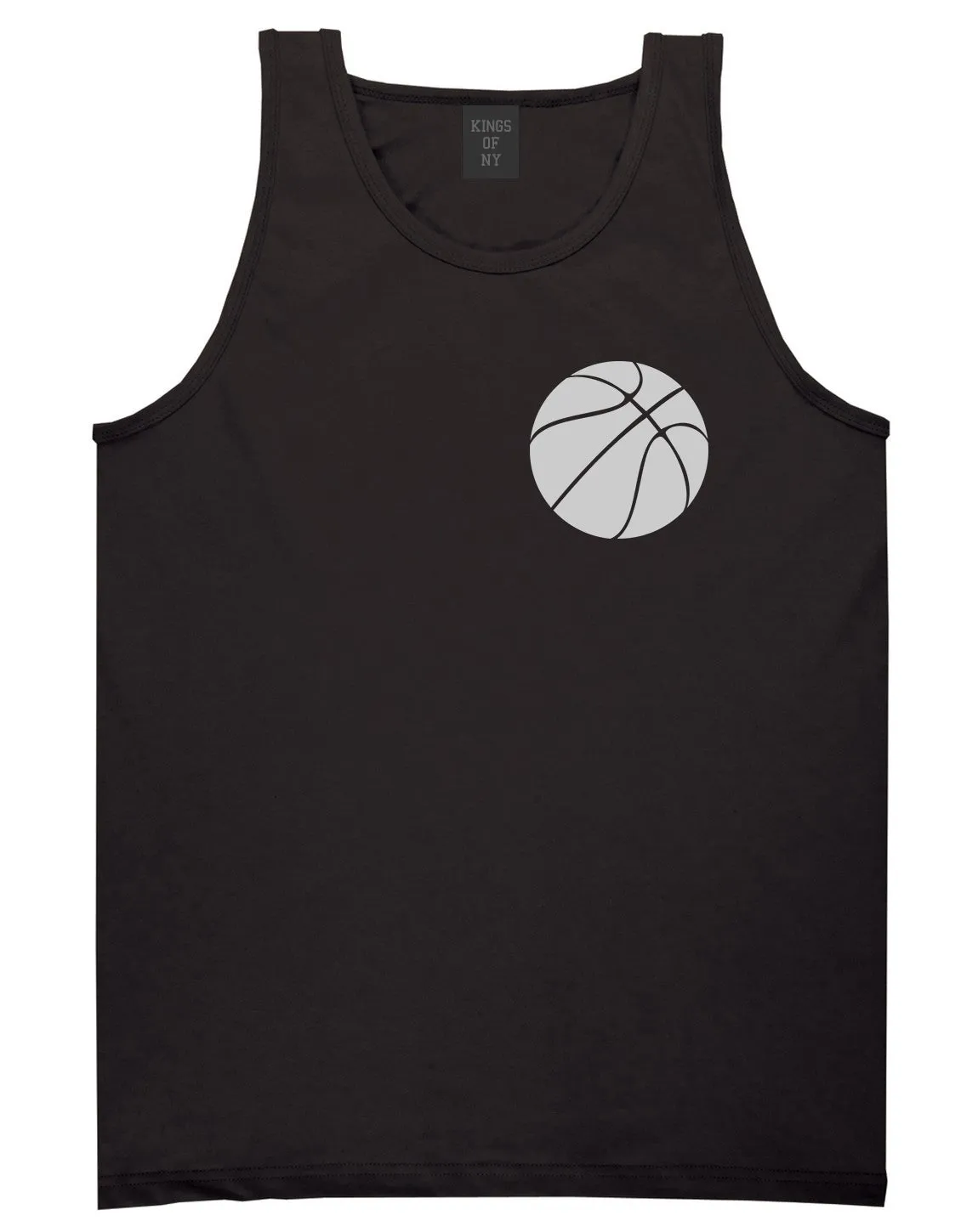 Basketball Logo Chest Mens Tank Top Shirt