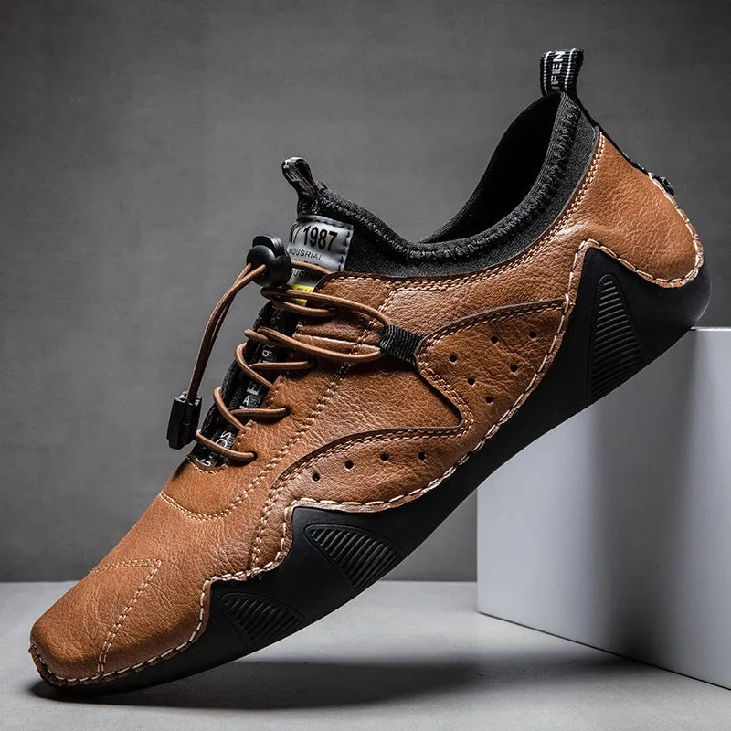 Breathable Leather Shoes Versatile Men's Casual