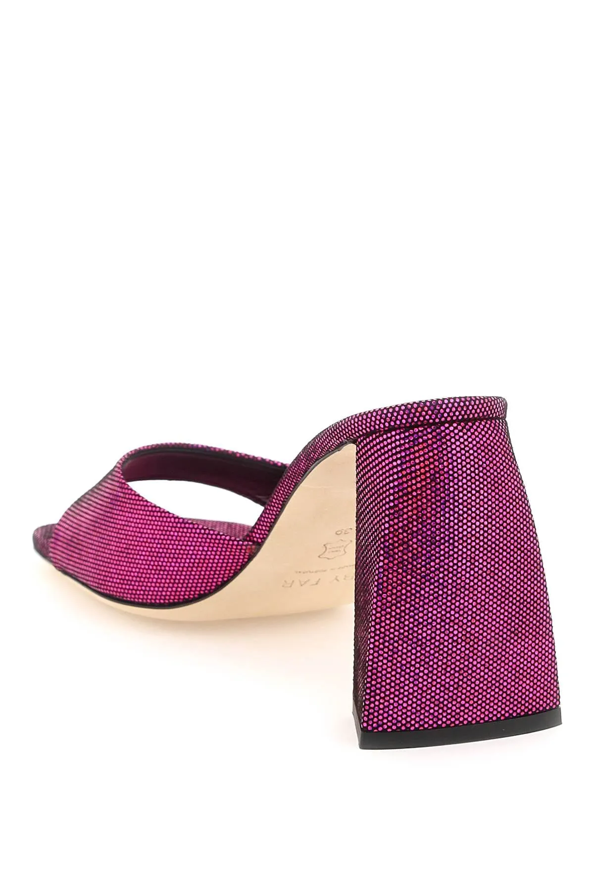 By far disco dot leather 'michele' mules