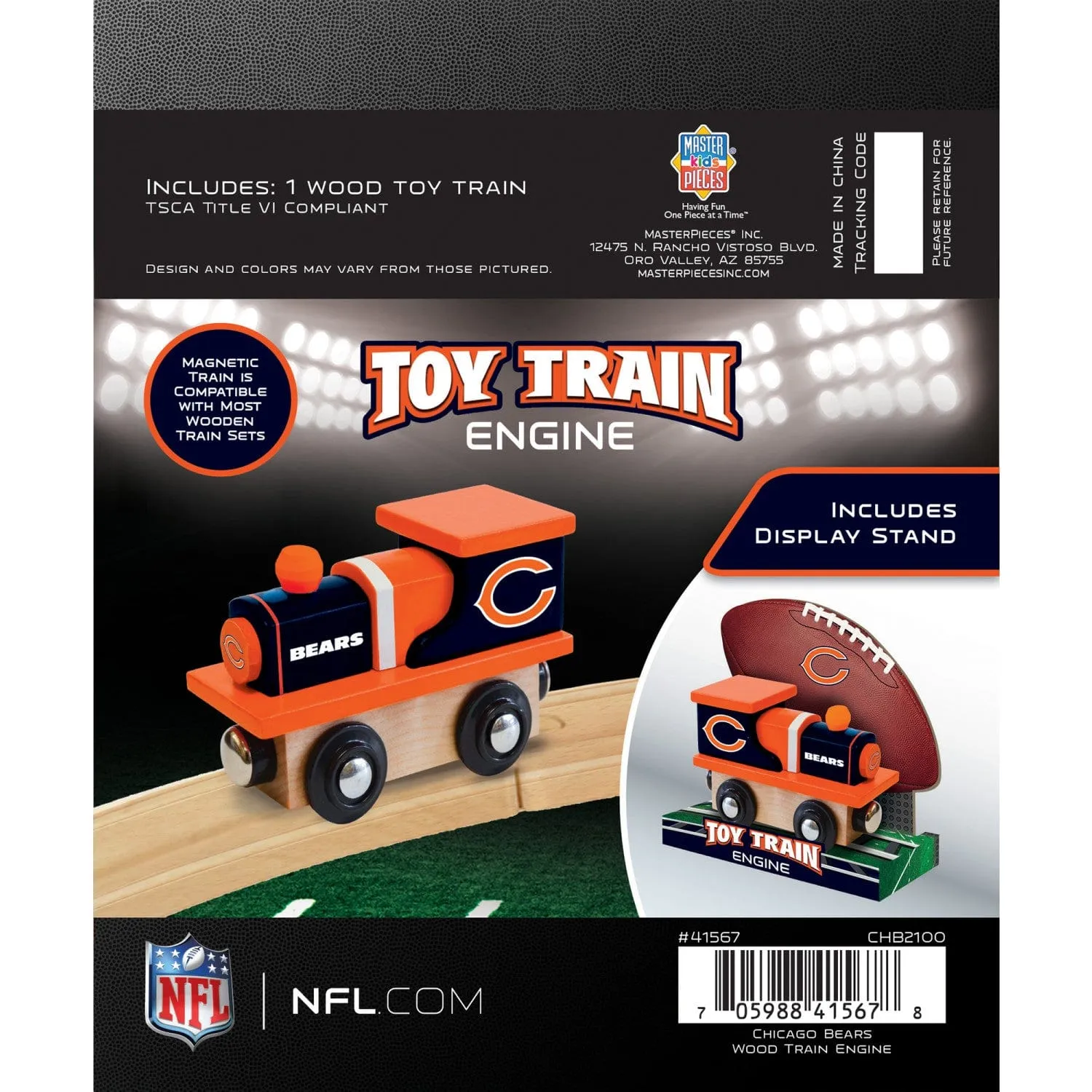 Chicago Bears Toy Train Engine