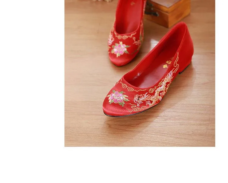 Chinese Wedding Red Bride Shoes