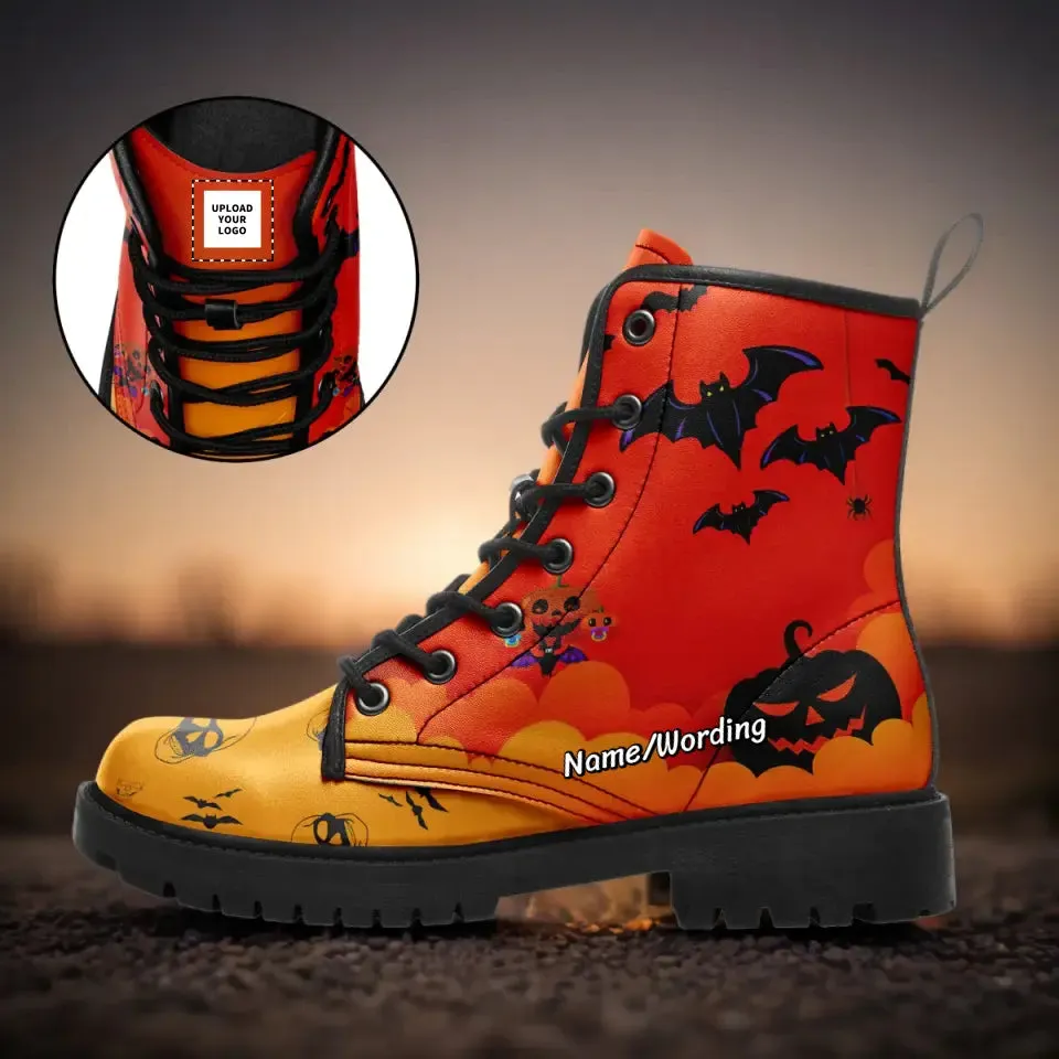 Company christmas gifts, Corporate Thank You Gifts Personalized Halloween Boots, Custom Skull, Bat Boot, Halloween  Boots Gift,058-6-23023001