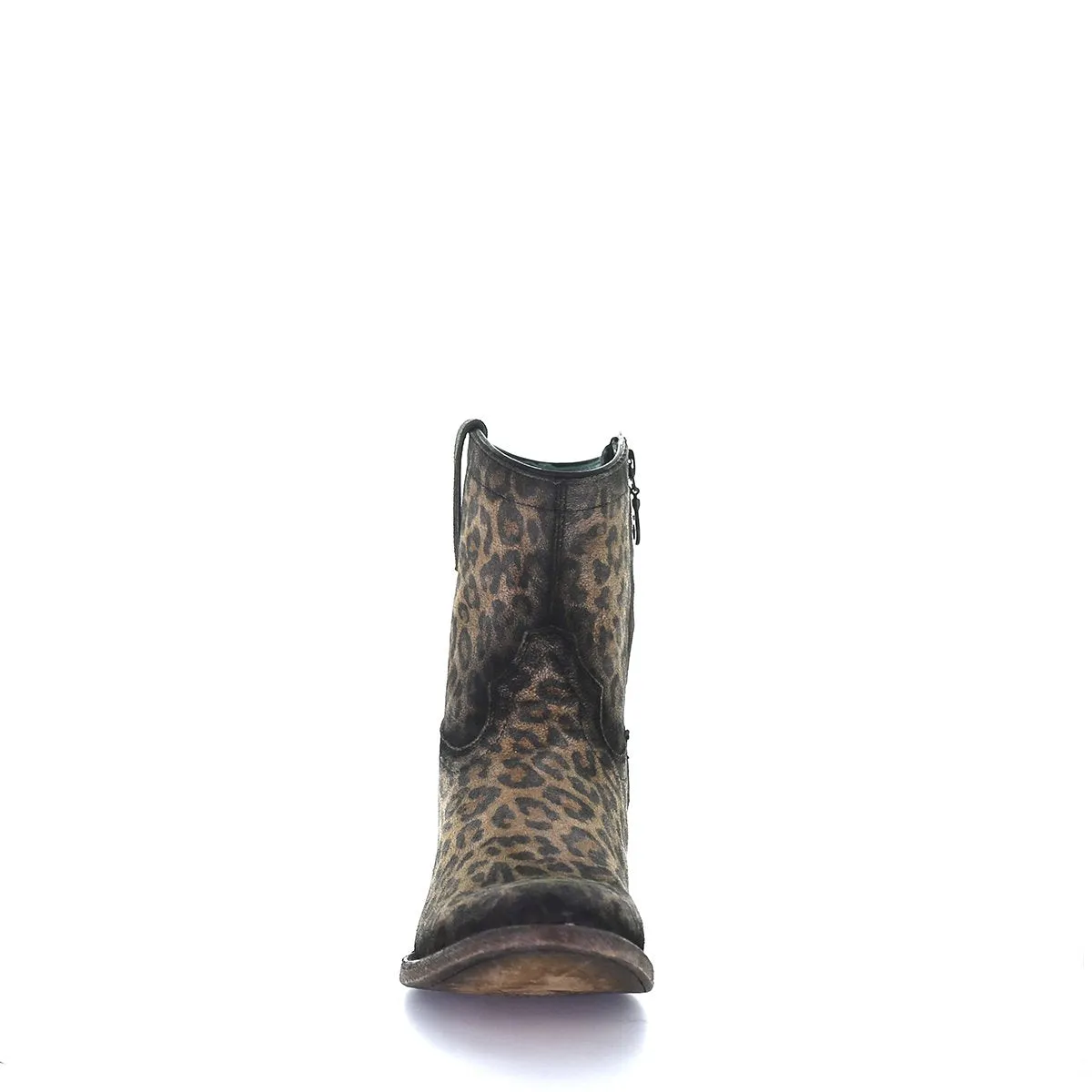 CORRAL WOMEN'S LEOPARD PRINT ZIPPER ANKLE BOOTIE - C3627