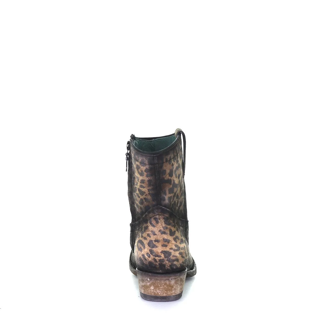 CORRAL WOMEN'S LEOPARD PRINT ZIPPER ANKLE BOOTIE - C3627