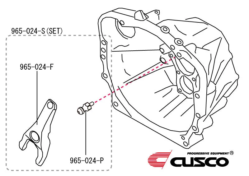 CUSCO 965 024 F Release fork for TOYOTA GR86, SUBARU BRZ