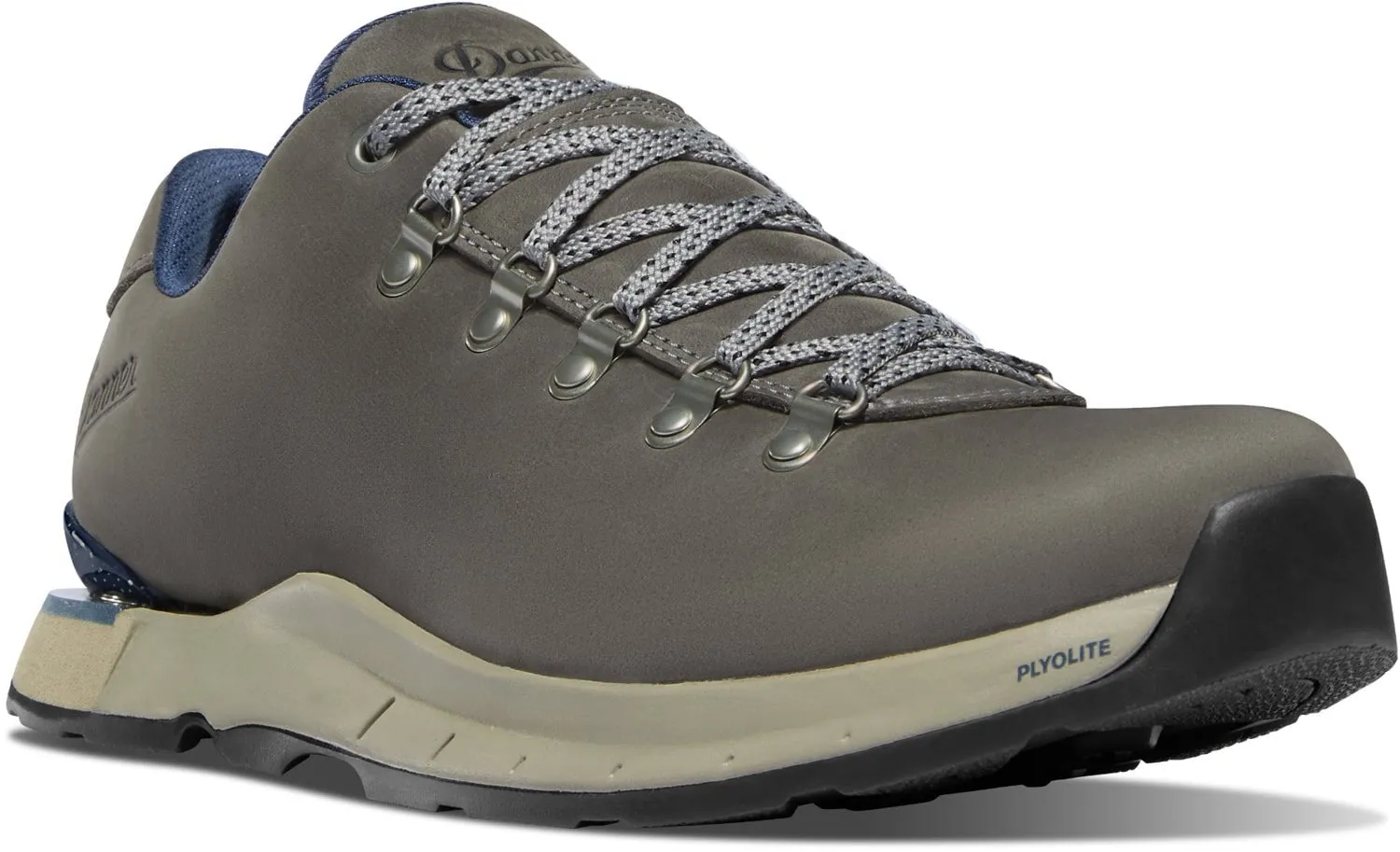 Danner Mens Mountain Overlook Charcoal Leather Hiking Shoes