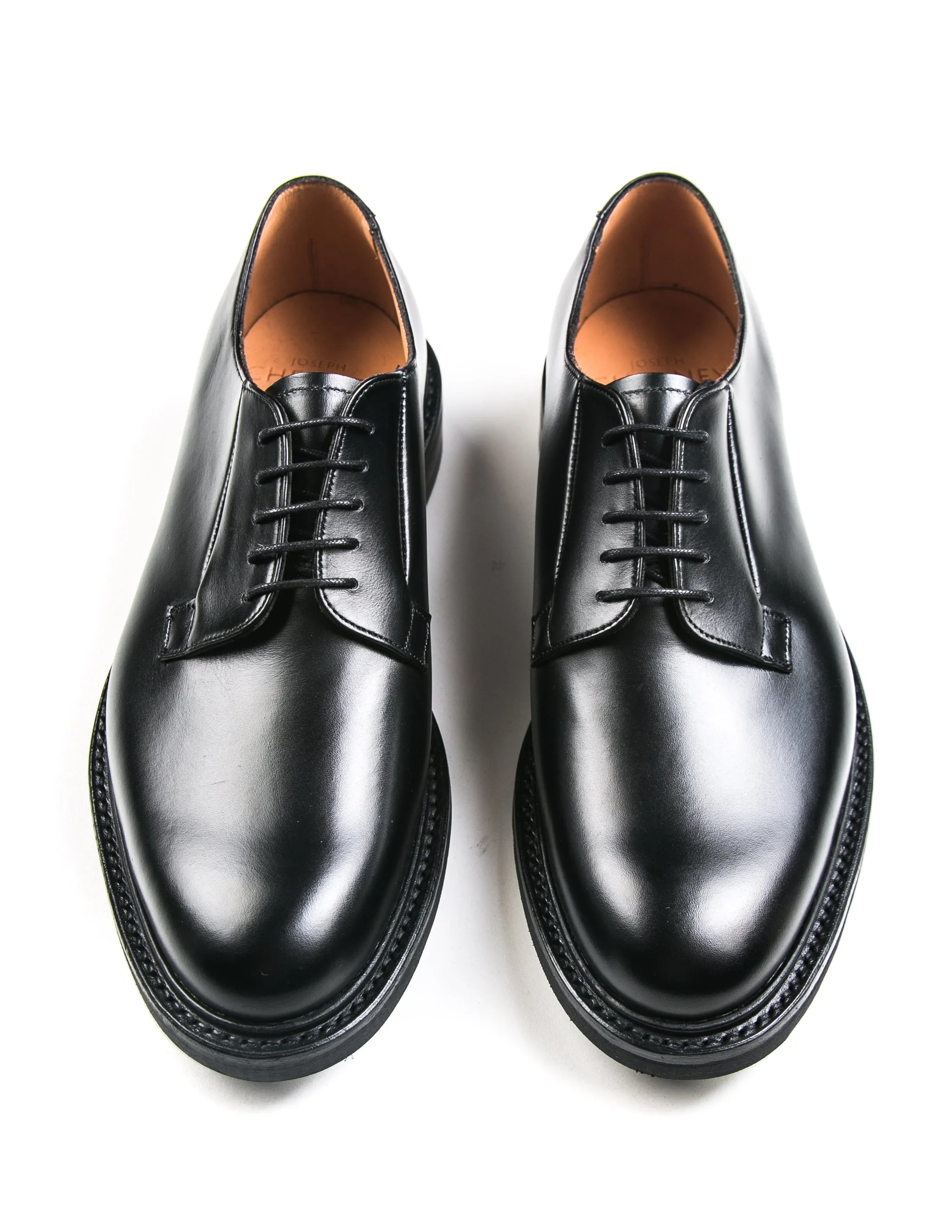 Deal II Derby in Black Calf Leather