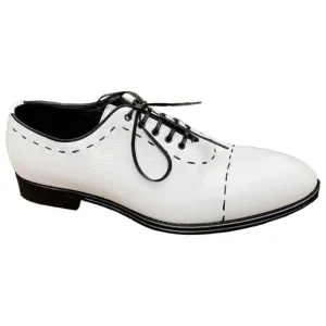 Dolce & Gabbana White Leather Di Calfskin Formal