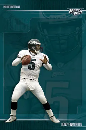 Donovan McNabb "Intensity" Philadelphia Eagles QB Action Poster - Costacos 2003