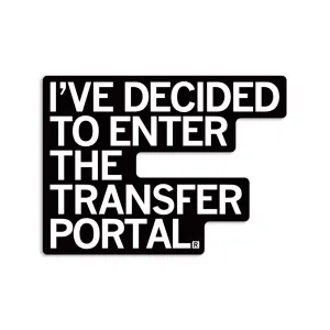 Enter The Transfer Portal Die-Cut Sticker