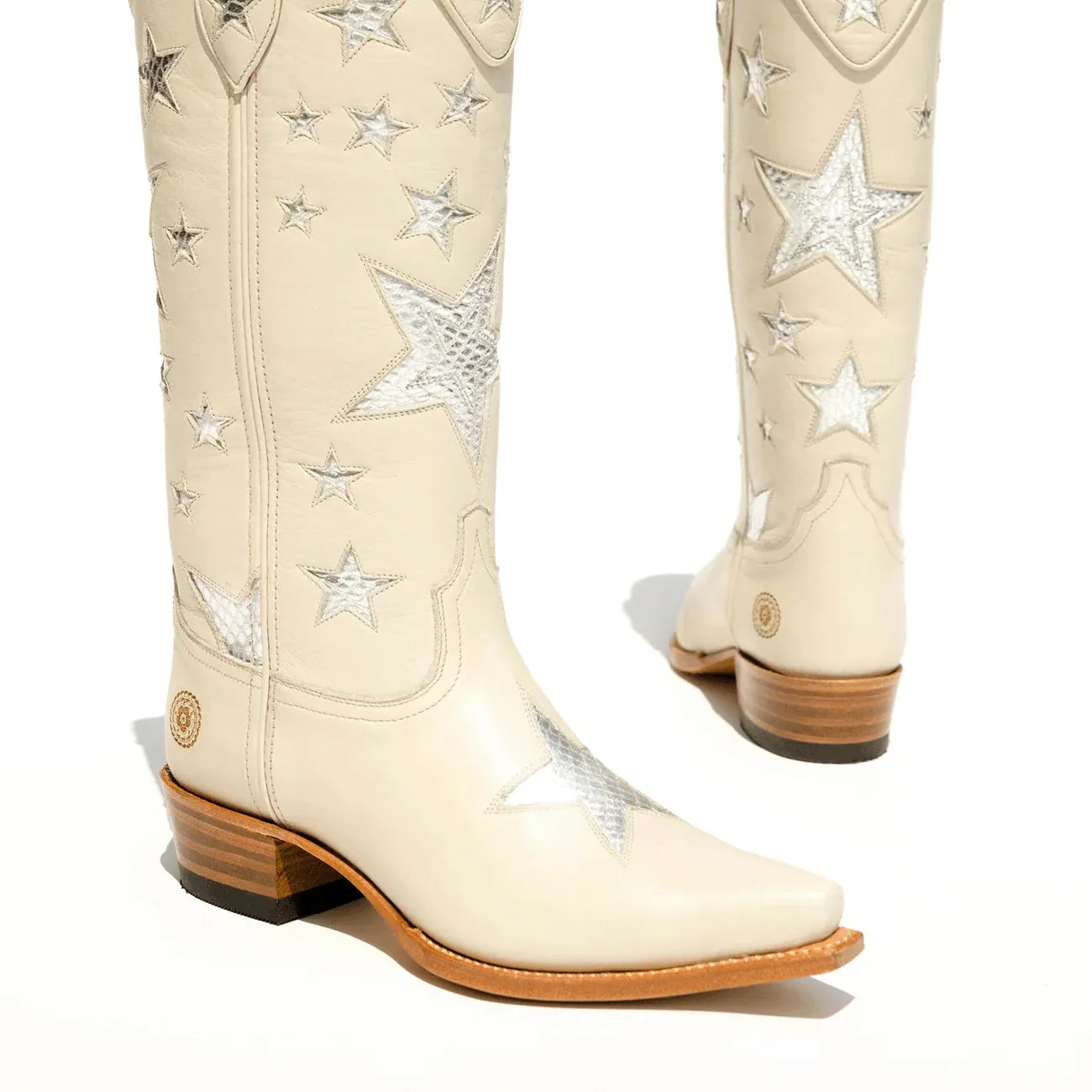 Five Star Thick Heel Western Cowboy Boots