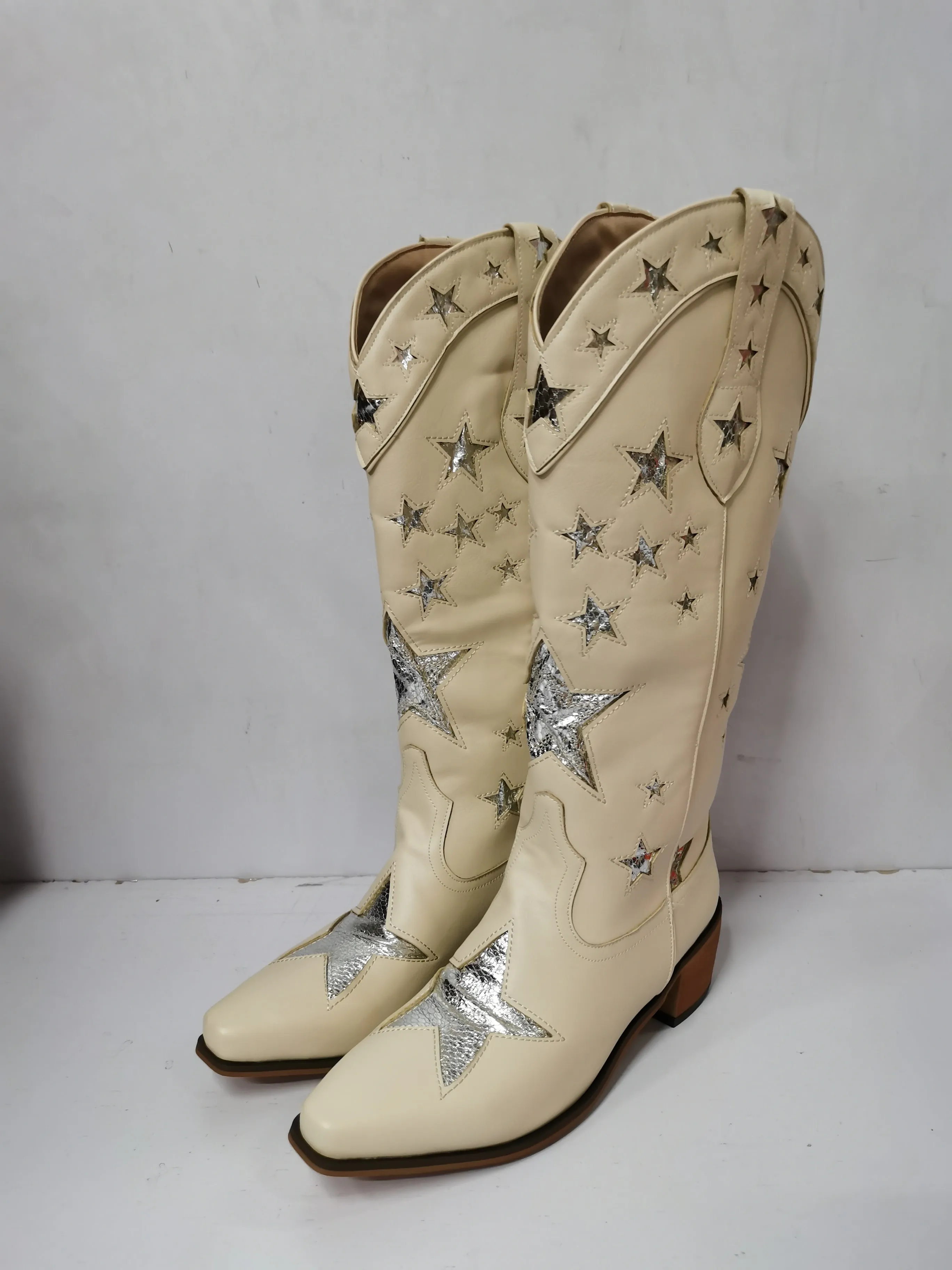 Five Star Thick Heel Western Cowboy Boots