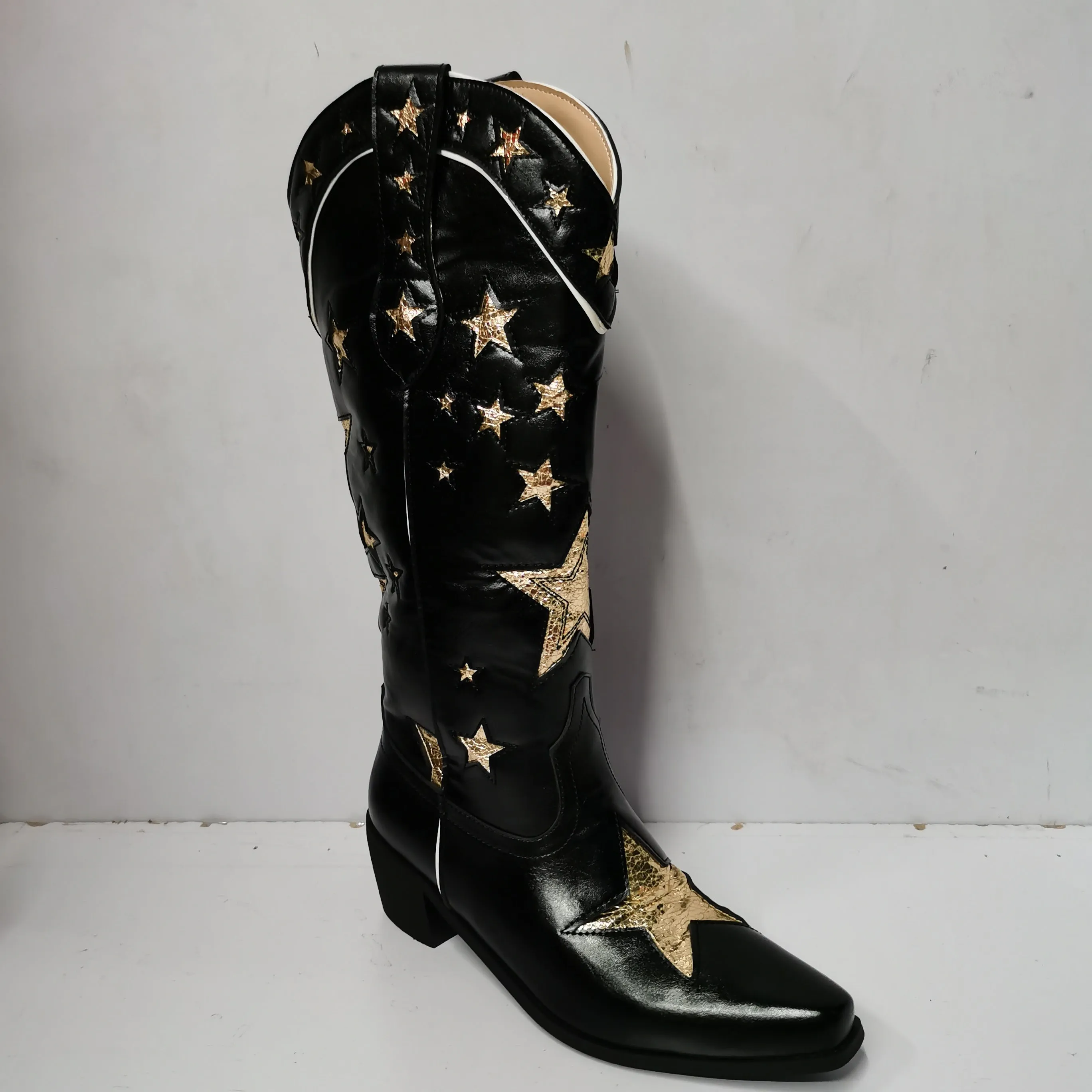 Five Star Thick Heel Western Cowboy Boots