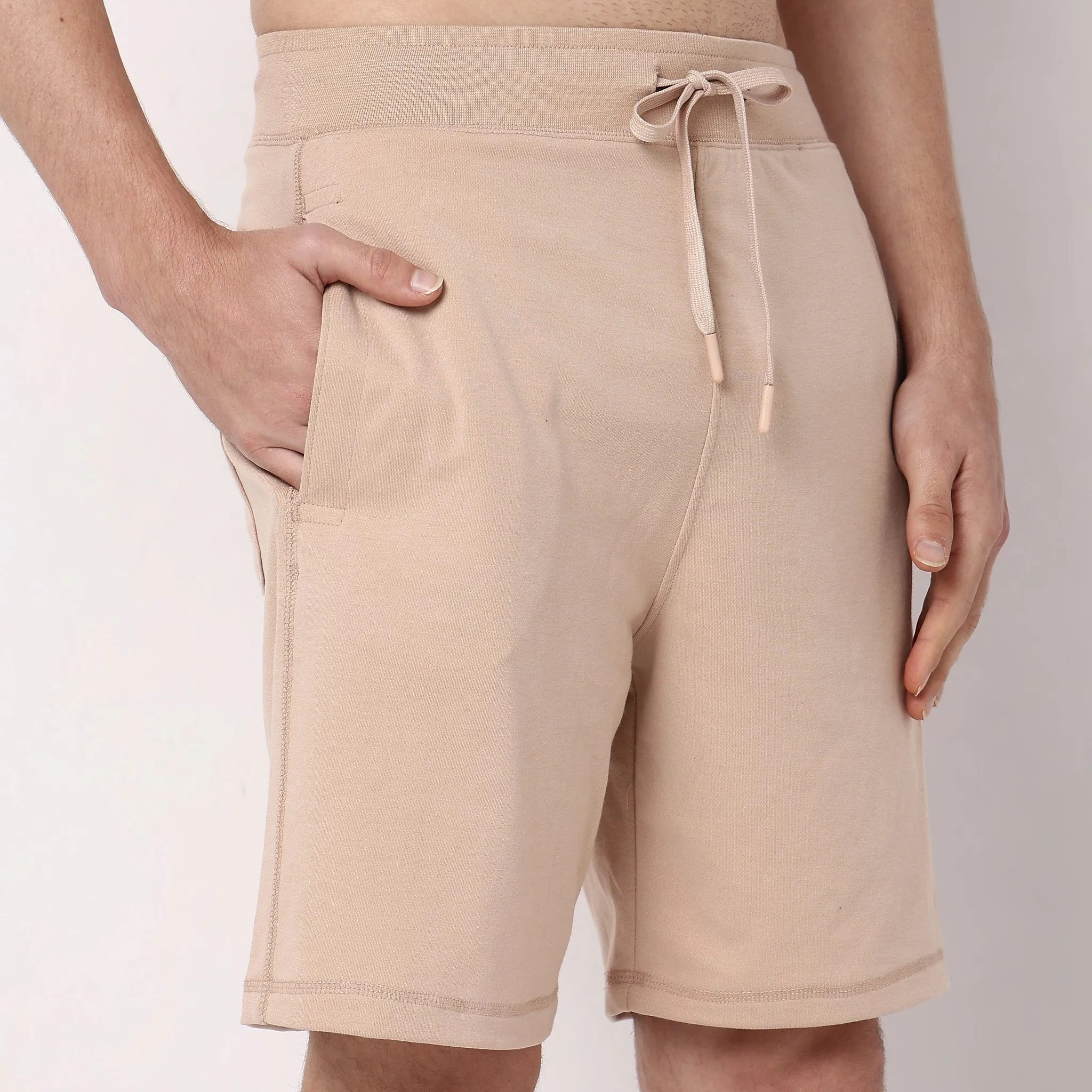 Flex Shorts - with Secure Mobile Pocket - Mid Rise Solid