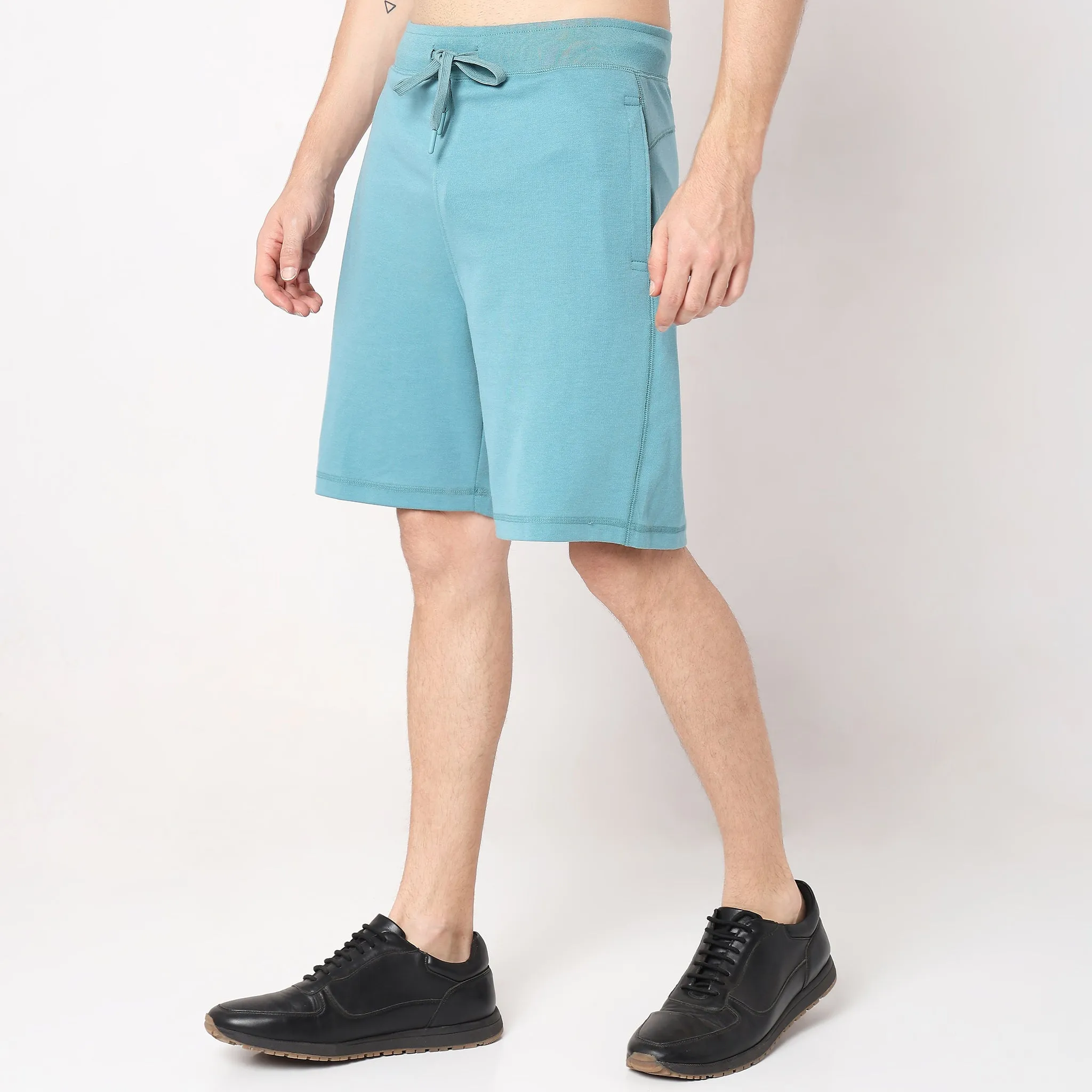 Flex Shorts - with Secure Mobile Pocket - Mid Rise Solid