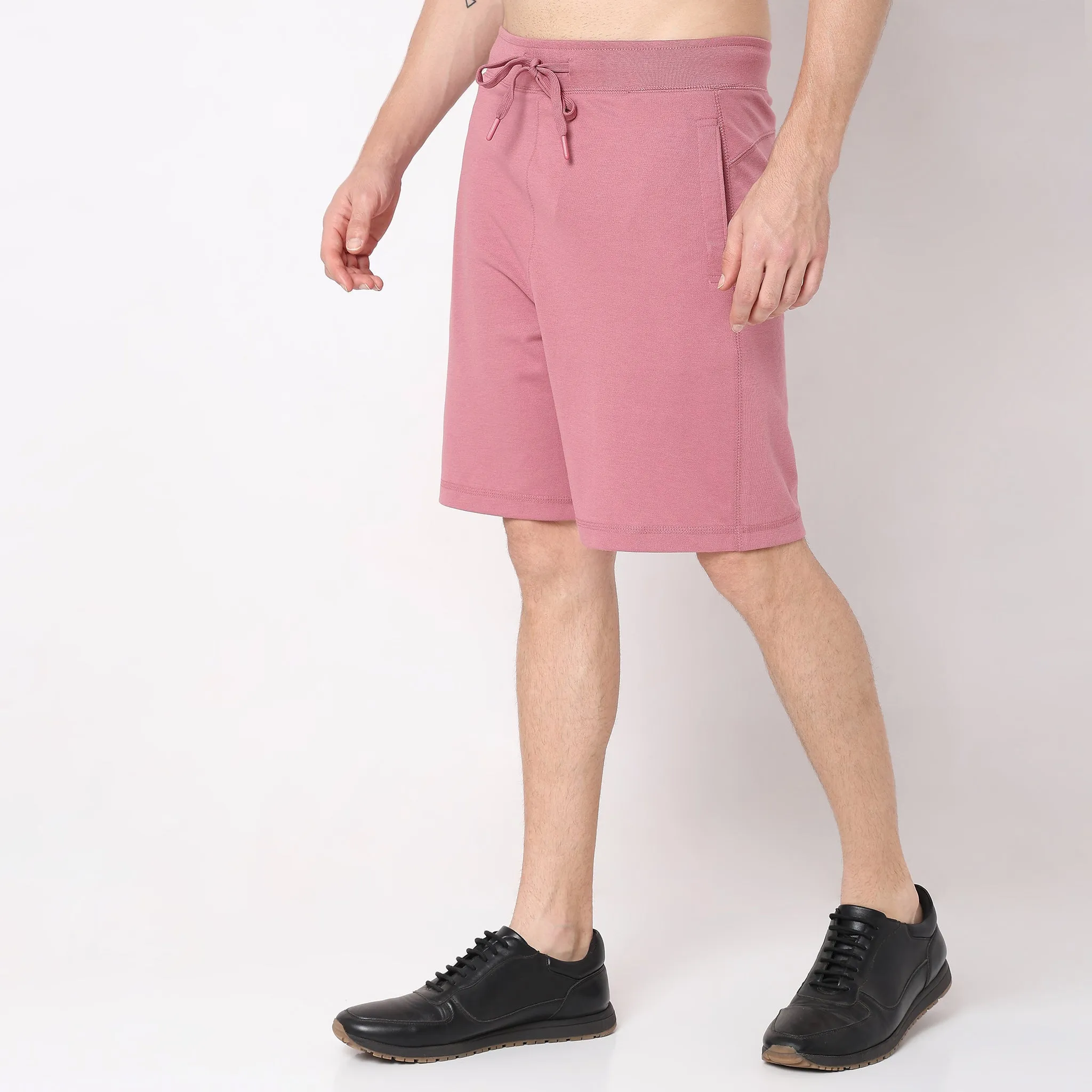 Flex Shorts - with Secure Mobile Pocket - Mid Rise Solid