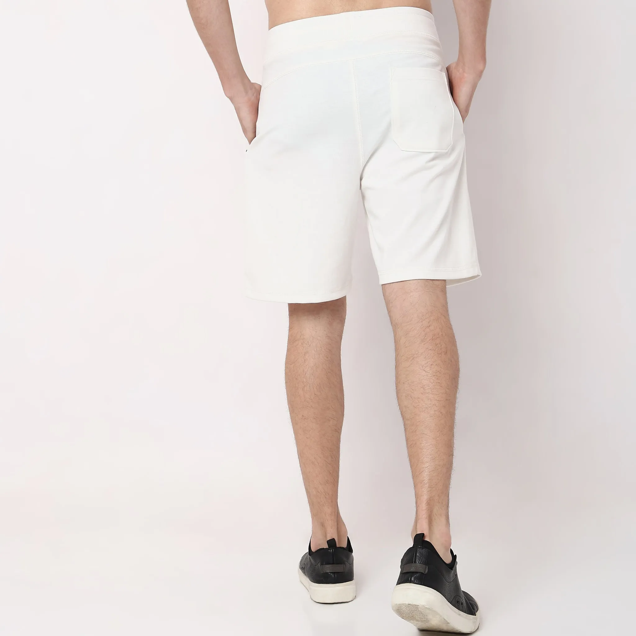 Flex Shorts - with Secure Mobile Pocket - Mid Rise Solid