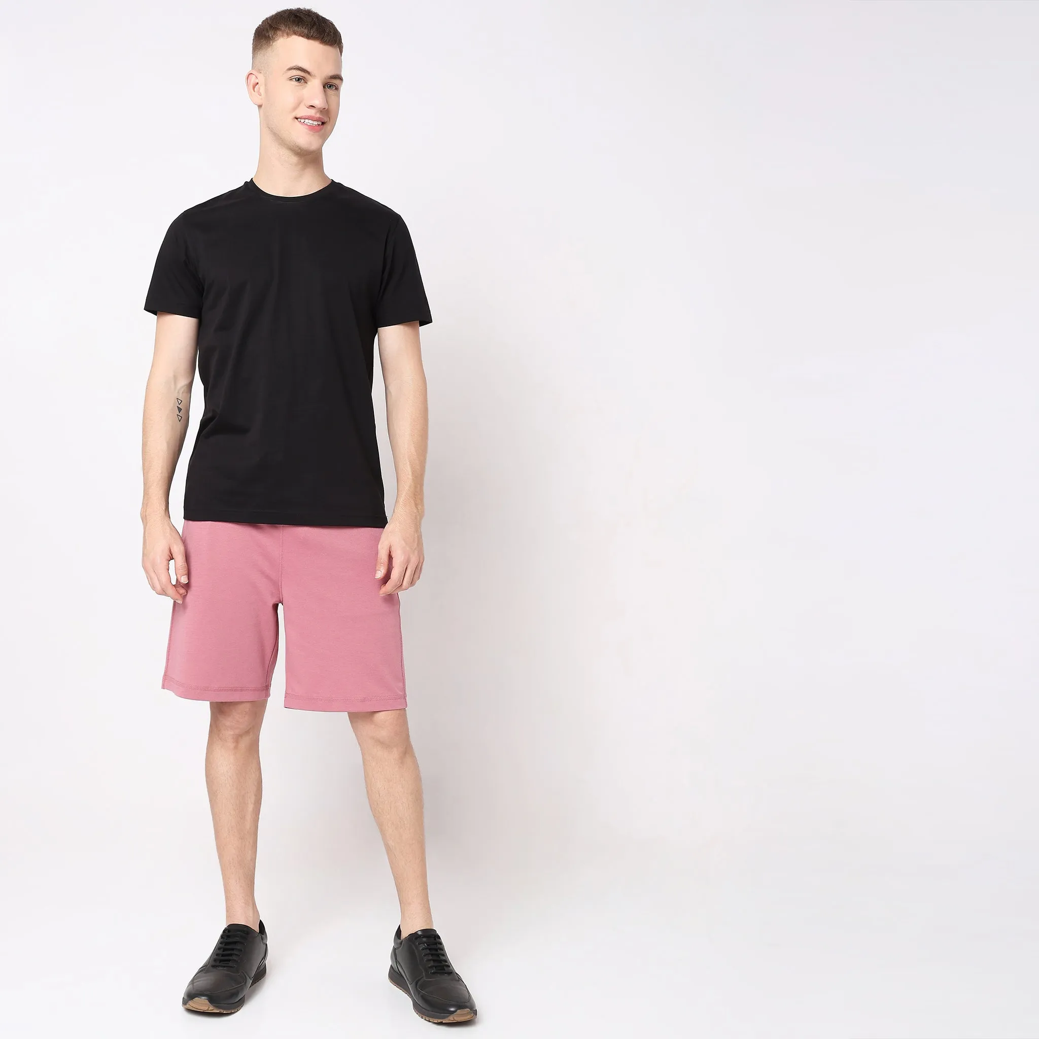 Flex Shorts - with Secure Mobile Pocket - Mid Rise Solid