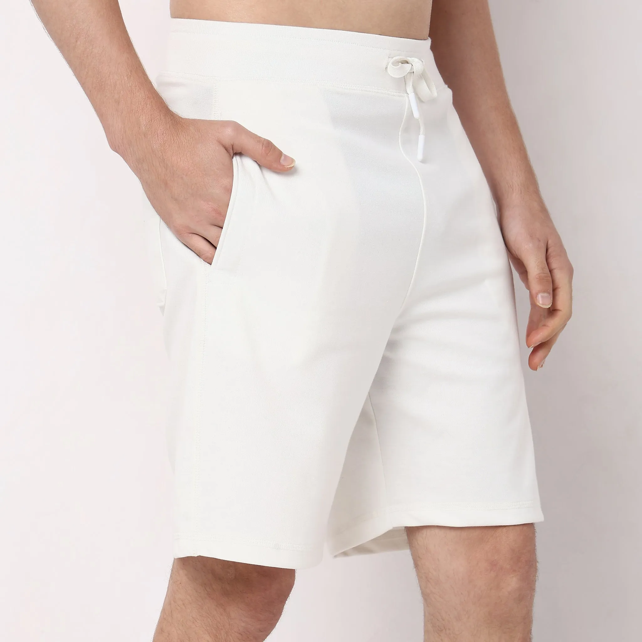 Flex Shorts - with Secure Mobile Pocket - Mid Rise Solid