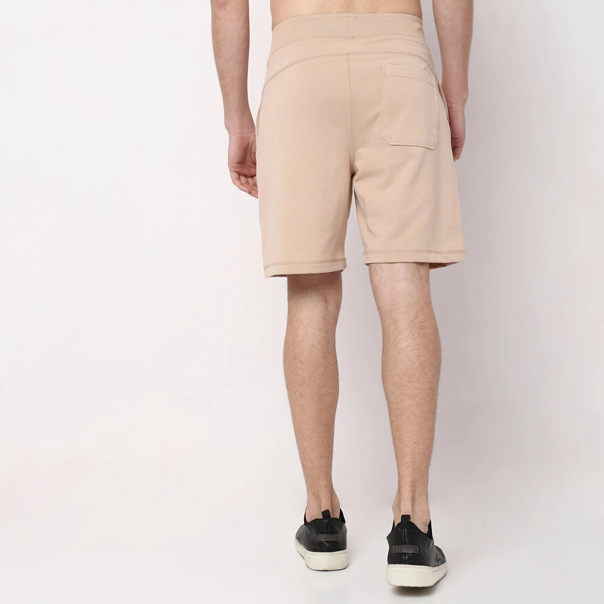 Flex Shorts - with Secure Mobile Pocket - Mid Rise Solid