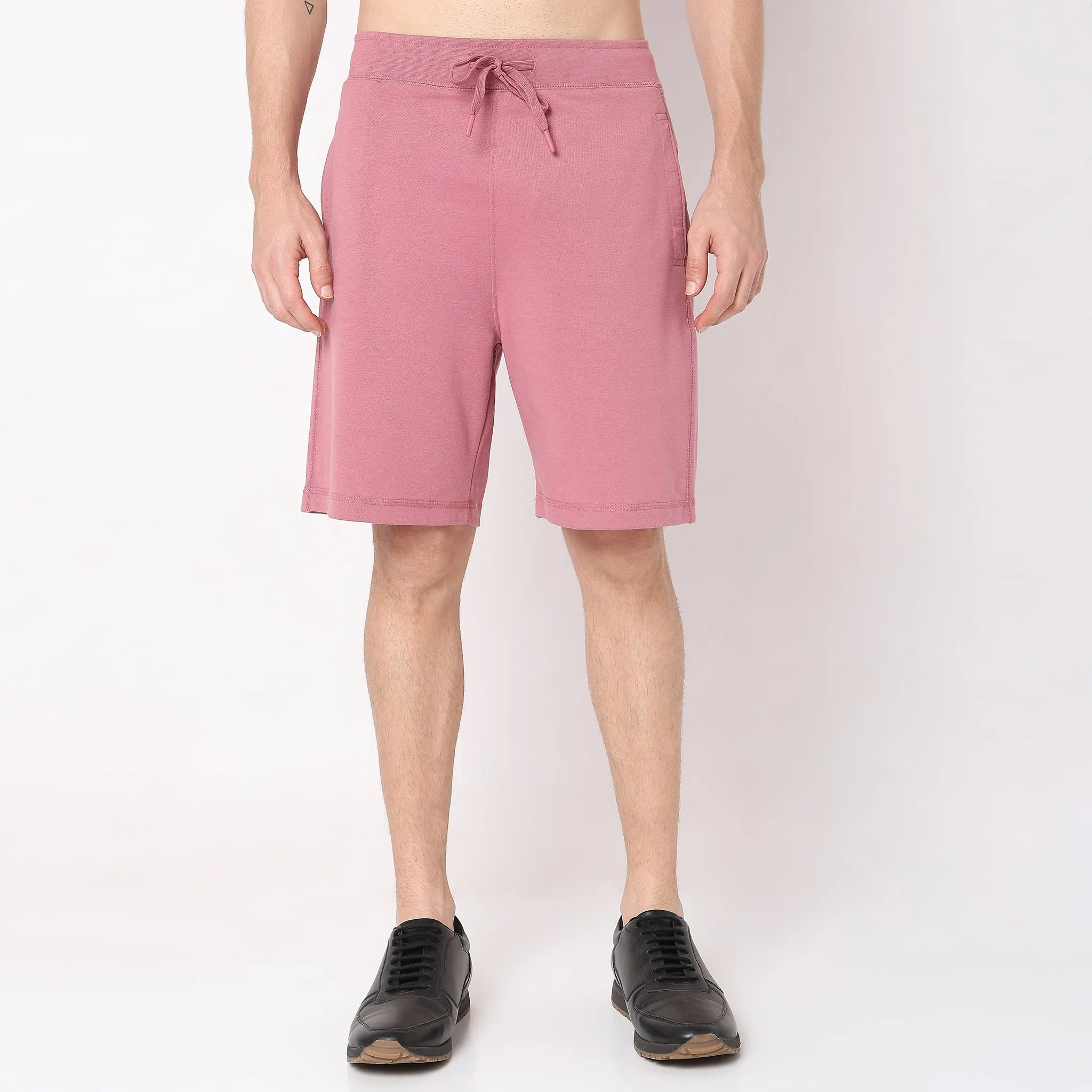 Flex Shorts - with Secure Mobile Pocket - Mid Rise Solid