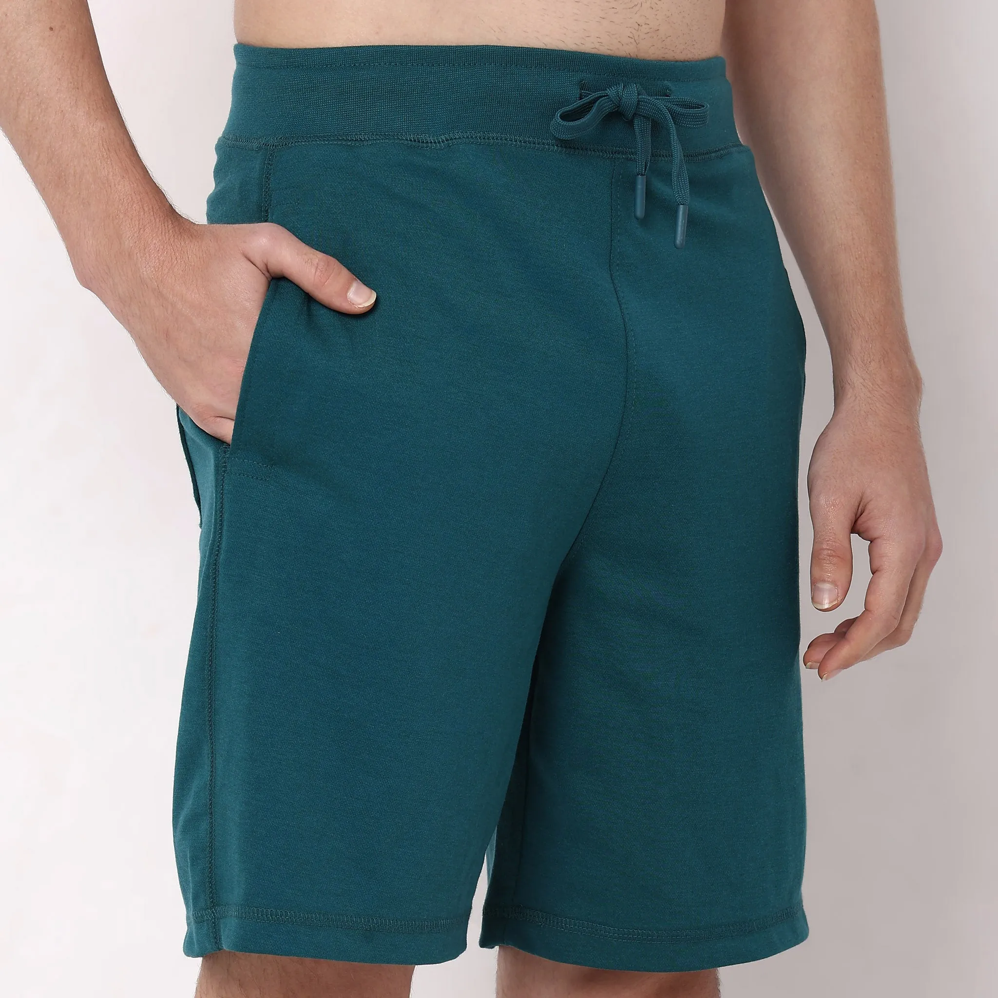 Flex Shorts - with Secure Mobile Pocket - Mid Rise Solid