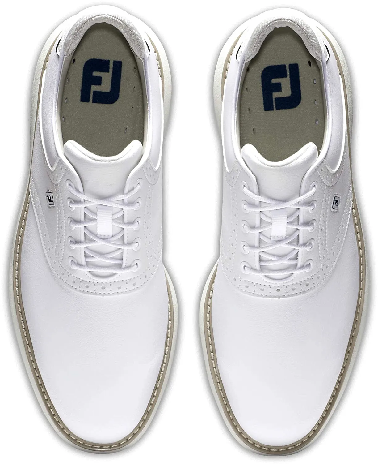 Footjoy Traditions Men's Golf Shoes - White  57903k