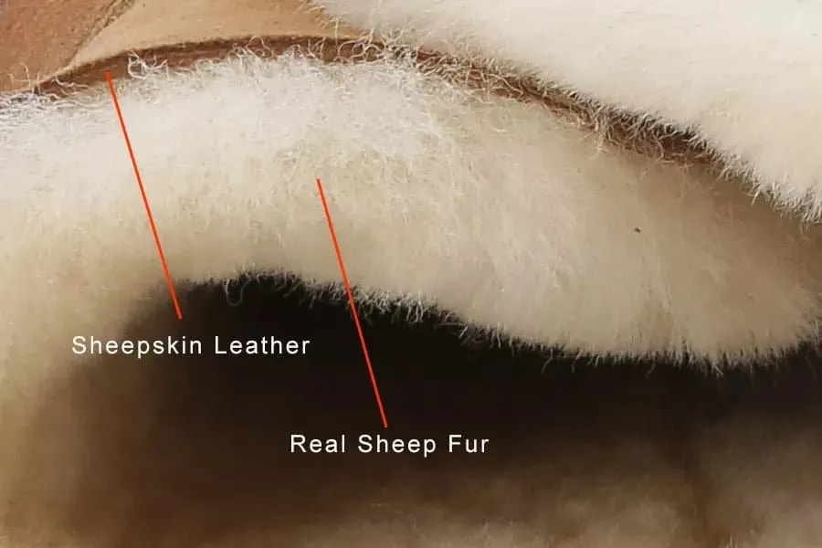 Fox Fur Sheepskin Snow Boots - Genuine Fur, Knee-High, Flat-Heeled Design