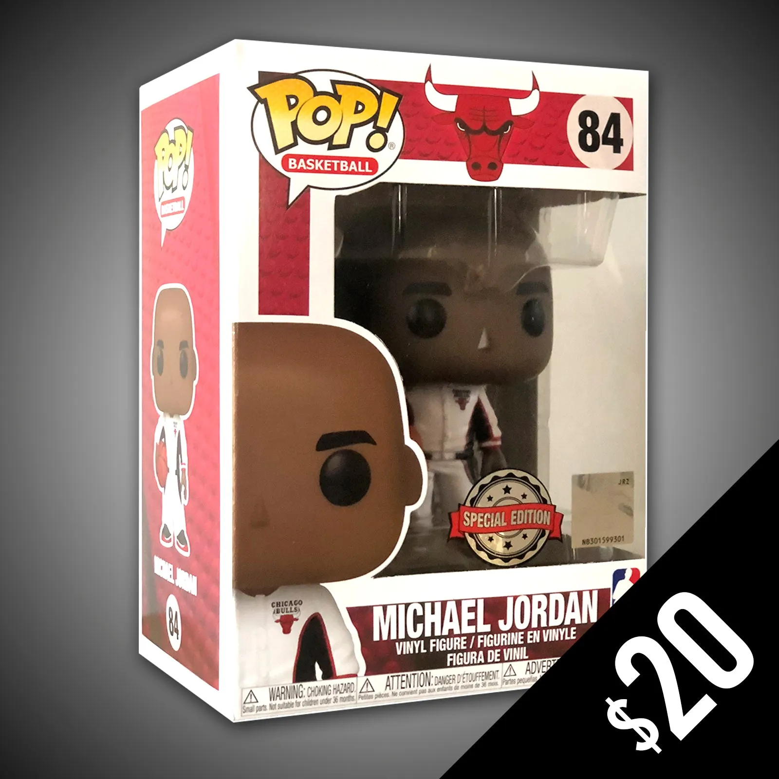 Funko Pop! Basketball: Michael Jordan (White Warm-ups) #84