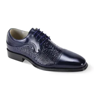 Giovanni Mattias Blue Mens Shoe