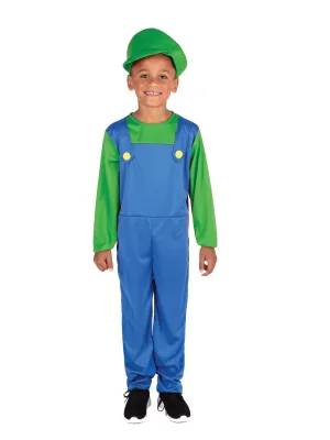 Green Plumber Costume for Kids