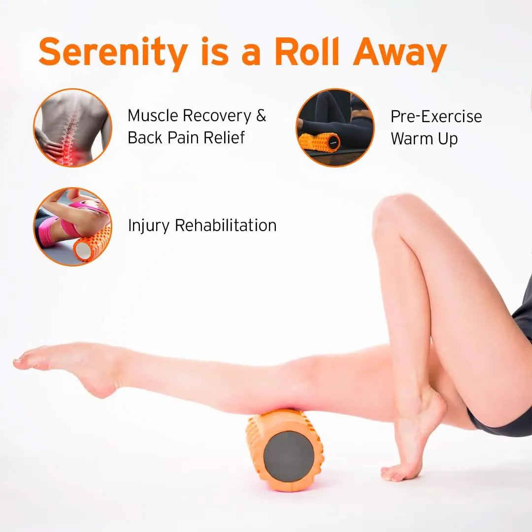 HEAD Deep Tissue Muscle Massage Roller - Pain Relief & Recovery | Cramping, Tightness | Home & Gym Fitness