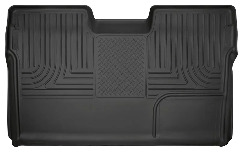 Husky Liners Weatherbeater 2nd Row Floor Liner - Black - Crew Cab - Ford Fullsize Truck 2009-14