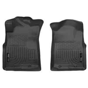 Husky Liners Weatherbeater Floor Liners Black - Front | 2015-2005 Toyota Tacoma